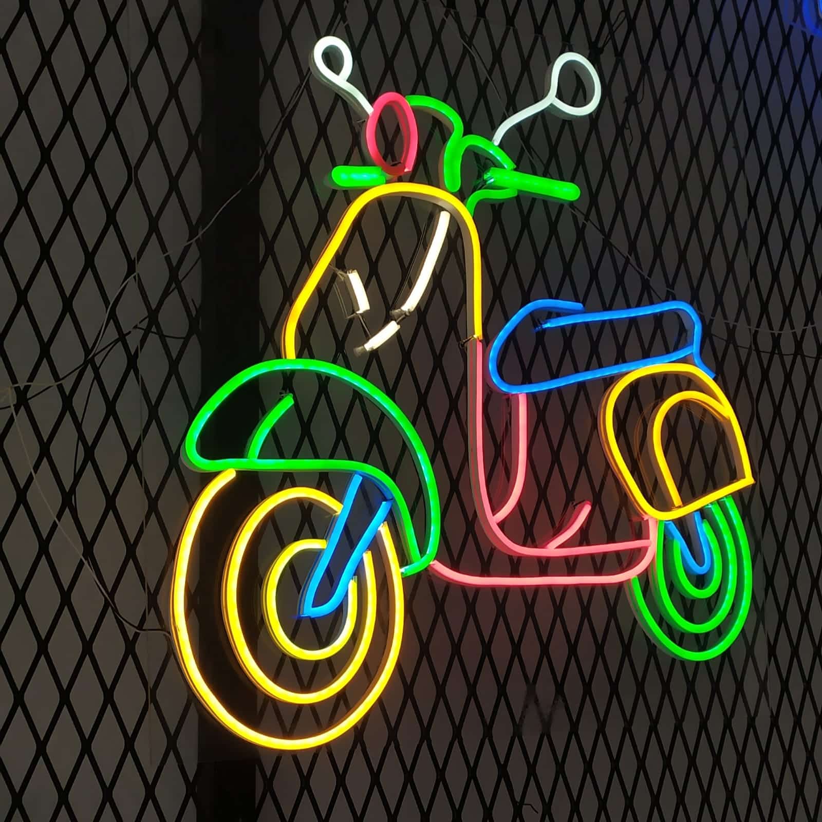 Neon Sign Vespa