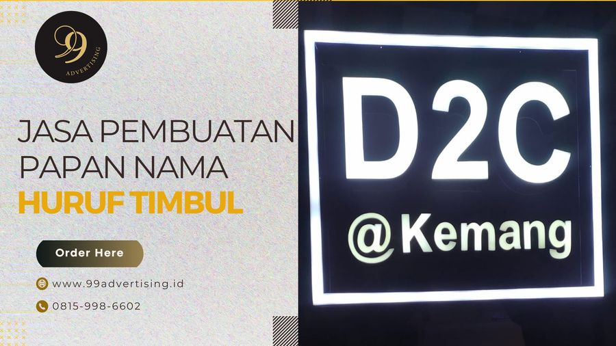 Jasa Pembuatan Papan Nama Huruf Timbul
