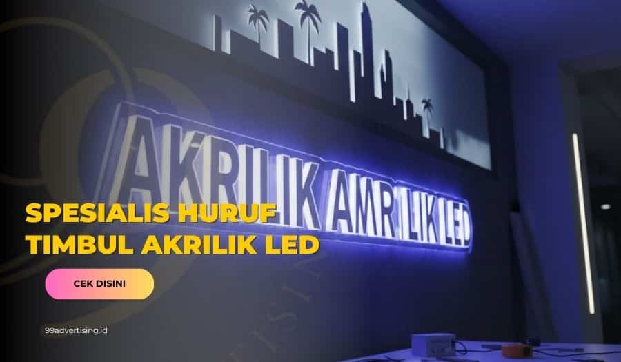 huruf timbul akrilik led depok