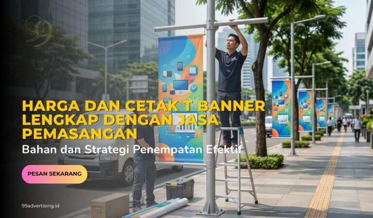 Harga dan Cetak T Banner Lengkap dengan Jasa Pemasangan
